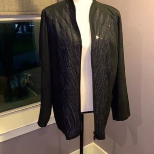 Bob Mackie Vintage Suede and Sequined Jacket - Size L